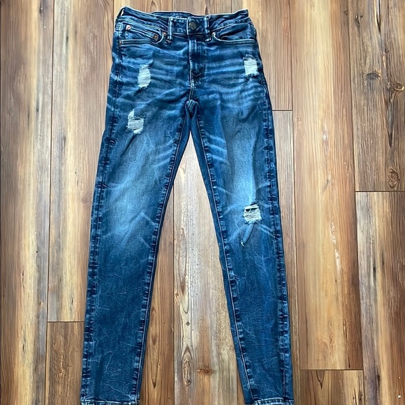 American Eagle Outfitters Other - Men’s American Eagle Distressed Slim Fit Blue Jeans Size 28/32 Airflex 360